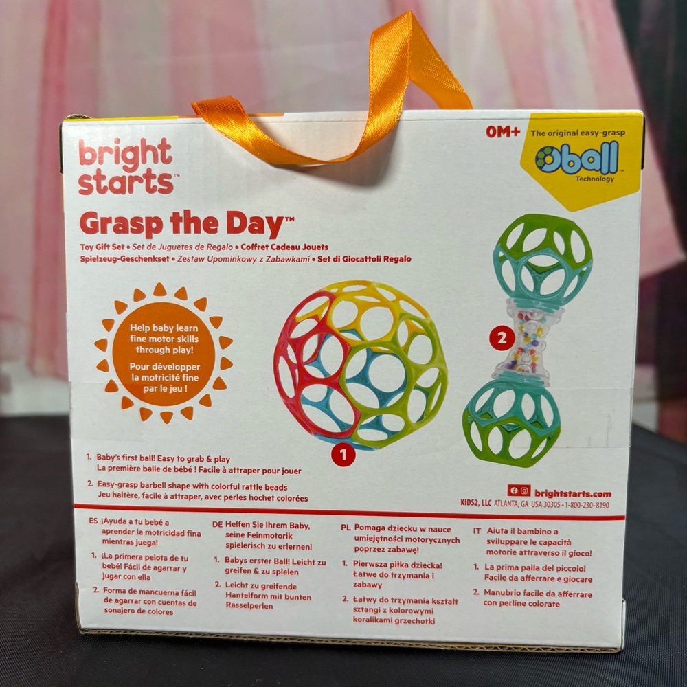 Bright Starts Grasp the Day Toy Set - Blue, Green, Orange - Picture 3 of 6